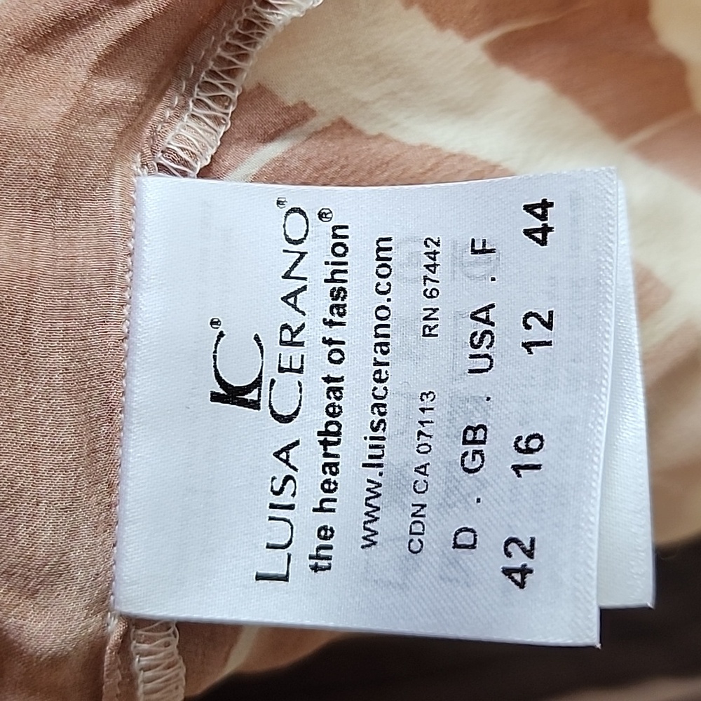 Luisa Cerano sleeveless silk blouse size 12 - Picture 7 of 10
